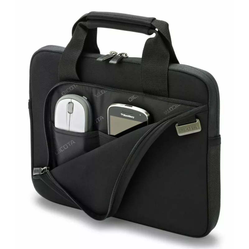 DICOTA Smart Skin - 12-12.5in Notebook Sleeve - Black / Neoprene With 100% Recycled Surface Fabric