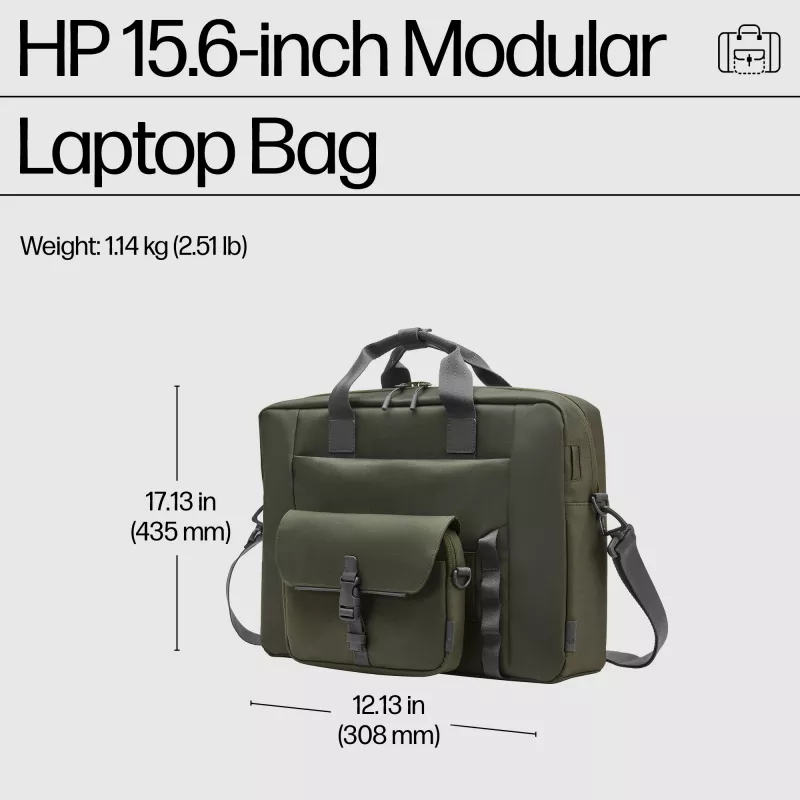 Messenger case HP 15.6-inch Modular Laptop Bag 39.6 cm 1.14 kg monochromatic