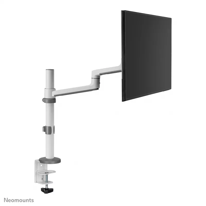 Neomounts DS60-425WH1 Monitor arm 17-27 inch - space saving, Clamp/Grommet, 8 kg, 43.2 cm (17 inch), 68.6 cm (27 inch), 100 x 100 mm, White