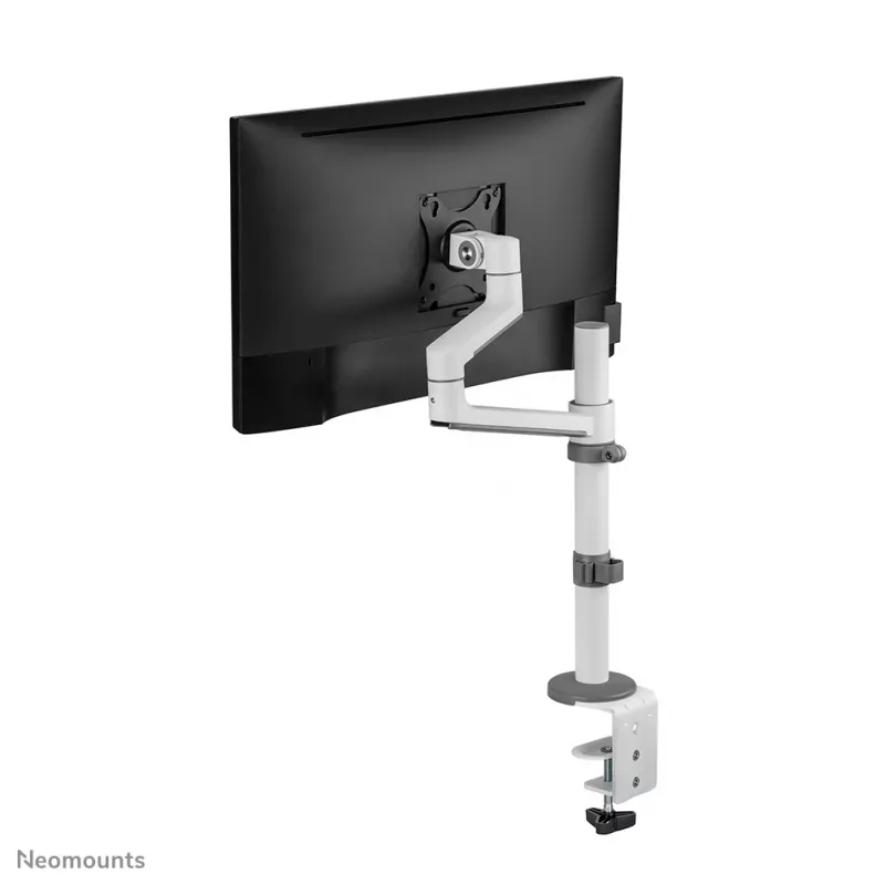 Neomounts DS60-425WH1 Monitor arm 17-27 inch - space saving, Clamp/Grommet, 8 kg, 43.2 cm (17 inch), 68.6 cm (27 inch), 100 x 100 mm, White