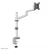 Neomounts DS60-425WH1 Monitor arm 17-27 inch - space saving, Clamp/Grommet, 8 kg, 43.2 cm (17 inch), 68.6 cm (27 inch), 100 x 100 mm, White