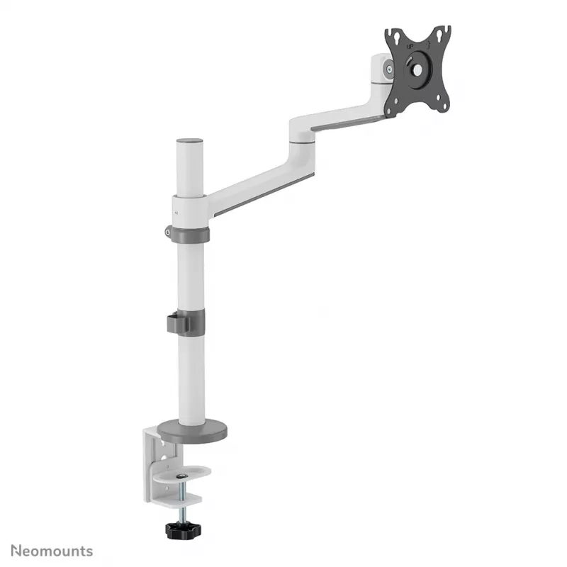 Neomounts DS60-425WH1 Monitor arm 17-27 inch - space saving, Clamp/Grommet, 8 kg, 43.2 cm (17 inch), 68.6 cm (27 inch), 100 x 100 mm, White