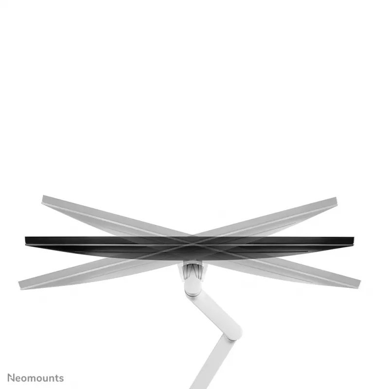 Neomounts DS60-425WH1 Monitor arm 17-27 inch - space saving, Clamp/Grommet, 8 kg, 43.2 cm (17 inch), 68.6 cm (27 inch), 100 x 100 mm, White