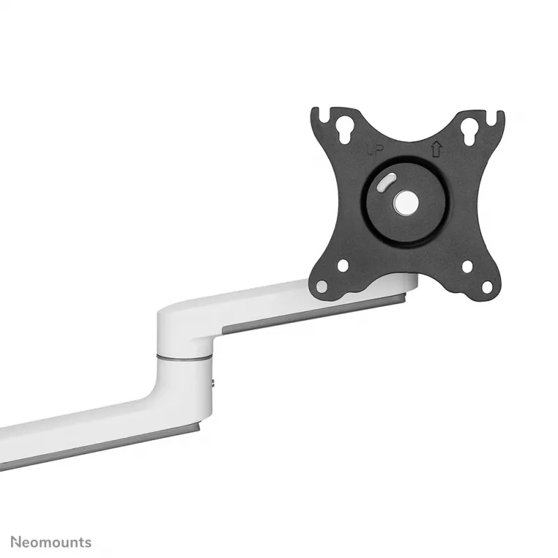 Neomounts DS60-425WH1 Monitor arm 17-27 inch - space saving, Clamp/Grommet, 8 kg, 43.2 cm (17 inch), 68.6 cm (27 inch), 100 x 100 mm, White