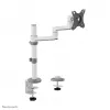 Neomounts DS60-425WH1 Monitor arm 17-27 inch - space saving, Clamp/Grommet, 8 kg, 43.2 cm (17 inch), 68.6 cm (27 inch), 100 x 100 mm, White