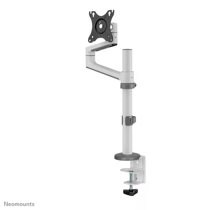 Neomounts DS60-425WH1 Monitor arm 17-27 inch - space saving, Clamp/Grommet, 8 kg, 43.2 cm (17 inch), 68.6 cm (27 inch), 100 x 100 mm, White