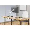 Neomounts DS60-425WH1 Monitor arm 17-27 inch - space saving, Clamp/Grommet, 8 kg, 43.2 cm (17 inch), 68.6 cm (27 inch), 100 x 100 mm, White