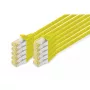 DIGITUS Patch cable - CAT6a - S/FTP - Snagless - 1m - yellow - 10pk