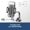 Cellularline Hug Flexi - Universal Car smartphone holder with suction cup fixing