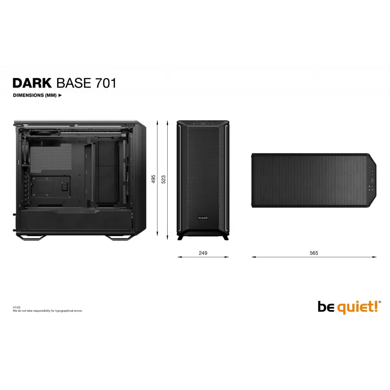 be quiet Dark Base 701 Black Midi Tower