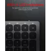 KeySonic KSK-8023BTRF (DE) keyboard Universal Bluetooth QWERTZ German Anthracite, Black