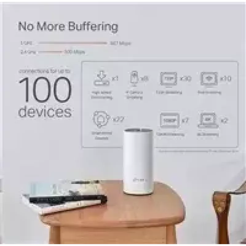 TP-Link AC1200 + AV1000 Whole Home Hybrid Mesh Wi-Fi System, 3-Pack