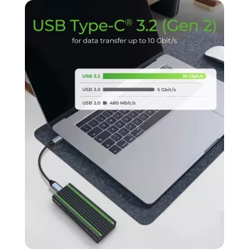 ICY BOX IB-1824ML-C31 SSD enclosure Black M.2