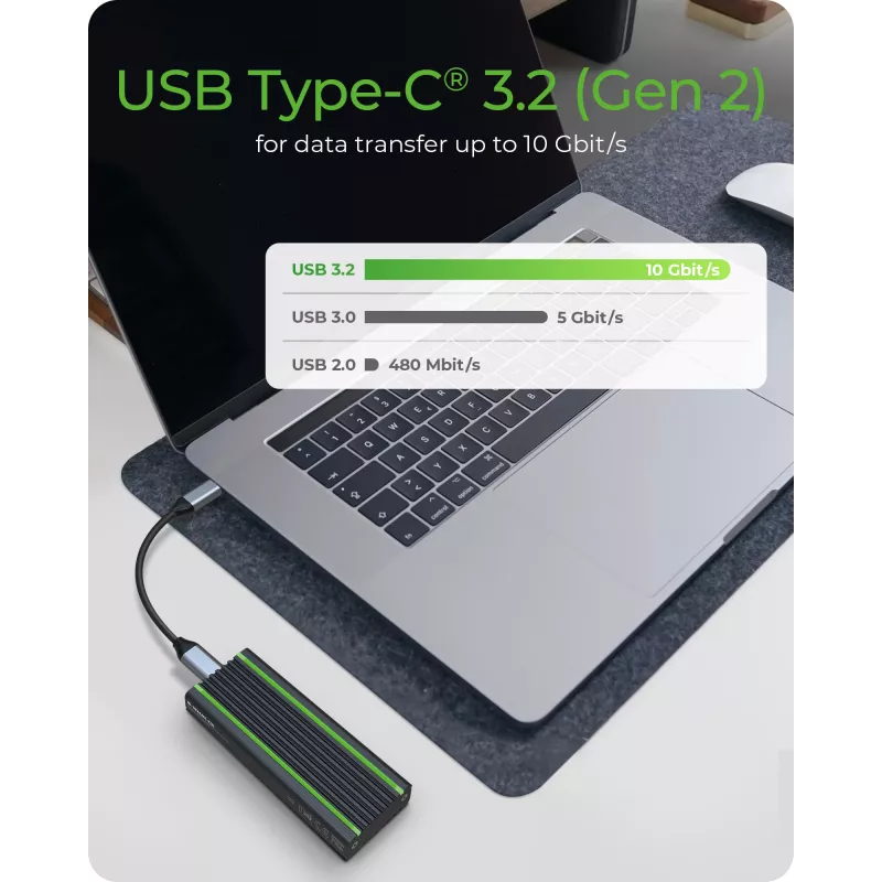 ICY BOX IB-1824ML-C31 SSD enclosure Black M.2