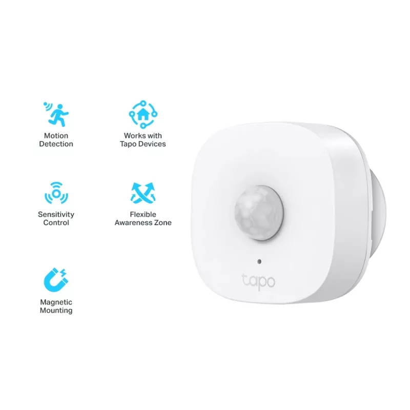 TP-Link Tapo Smart Motion Sensor, Ceiling/wall, Indoor, White, 120°, Wireless, 7 m