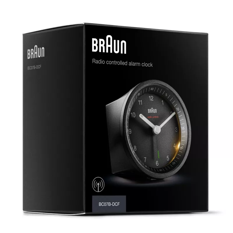 Braun BC07 Quartz alarm clock Black