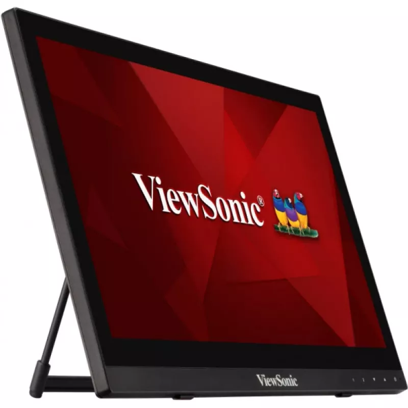 Viewsonic TD1630-3 computer monitor 39.6 cm (15.6 inch) 1366 x 768 pixels HD LCD Touchscreen Multi-user Black