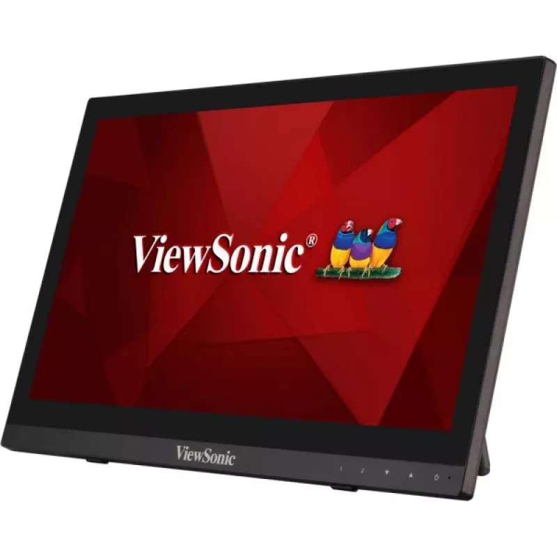 Viewsonic TD1630-3 computer monitor 39.6 cm (15.6 inch) 1366 x 768 pixels HD LCD Touchscreen Multi-user Black