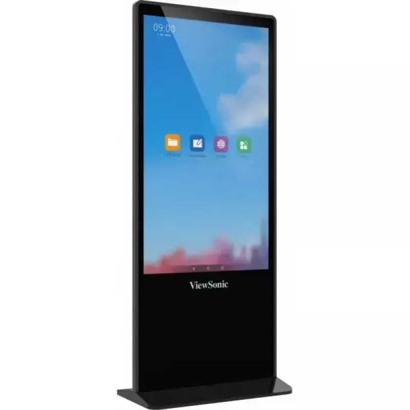 Viewsonic EP5542T Signage Display Totem design 139.7 cm (55 inch) LED 450 cd/m² 4K Ultra HD Black Touchscreen Android 8.0