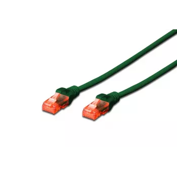 DIGITUS Patch cable - CAT6 - U/UTP - Snagless - Cu - 0.25m - Green