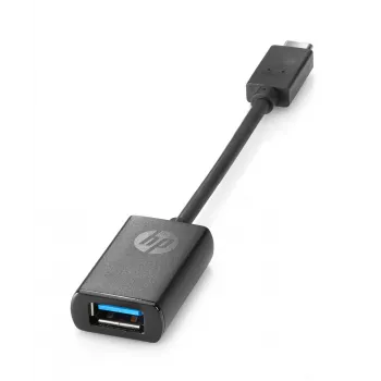 HP USB-C to USB 3.0 Adapter, 0.1409 m, USB-C, USB 3.0, USB 3.2 Gen 1 (3.1 Gen 1), Black