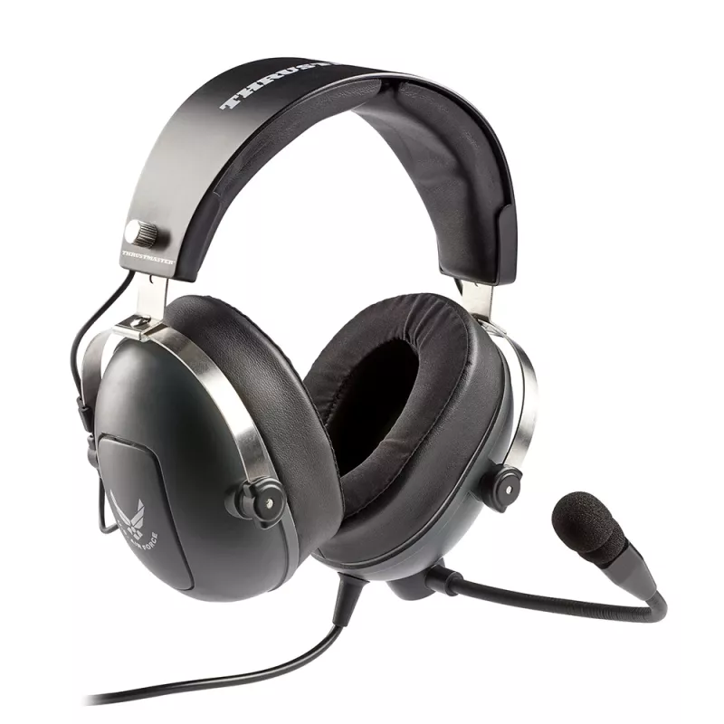 Thrustmaster T.Flight U.S. Air Force Headphones Wired Head-band Aviation/Air traffic control Black, Grey