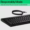 HP 125 Wired Keyboard, Full-size (100%), Wired, USB, Black