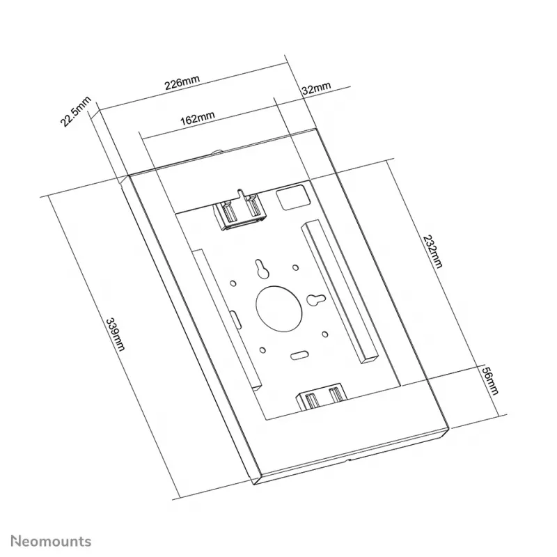 Neomounts WL15-650WH1 Tablet wall mount 9.7-11 inch - lockable