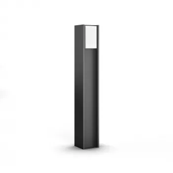 Philips Hue White Turaco Outdoor post 1647493P0, Smart pedestal/post lighting, Bluetooth/Zigbee, Anthracite, LED, Aluminium, E27