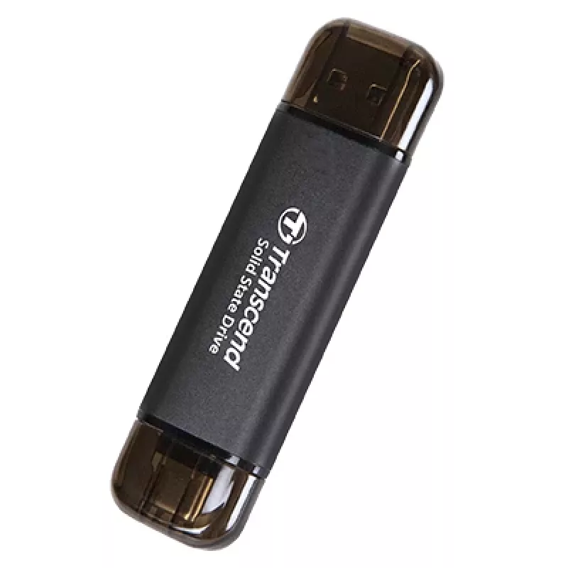 TRANSCEND Esd310c - 512GB Portable SSD - USB Type-a / USB Type-c