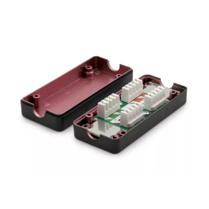 DIGITUS Junction Box CAT 7, 600 MHz LSA strIPS for AWG 22-26, fully shielded compact design, 26x35x80 mm