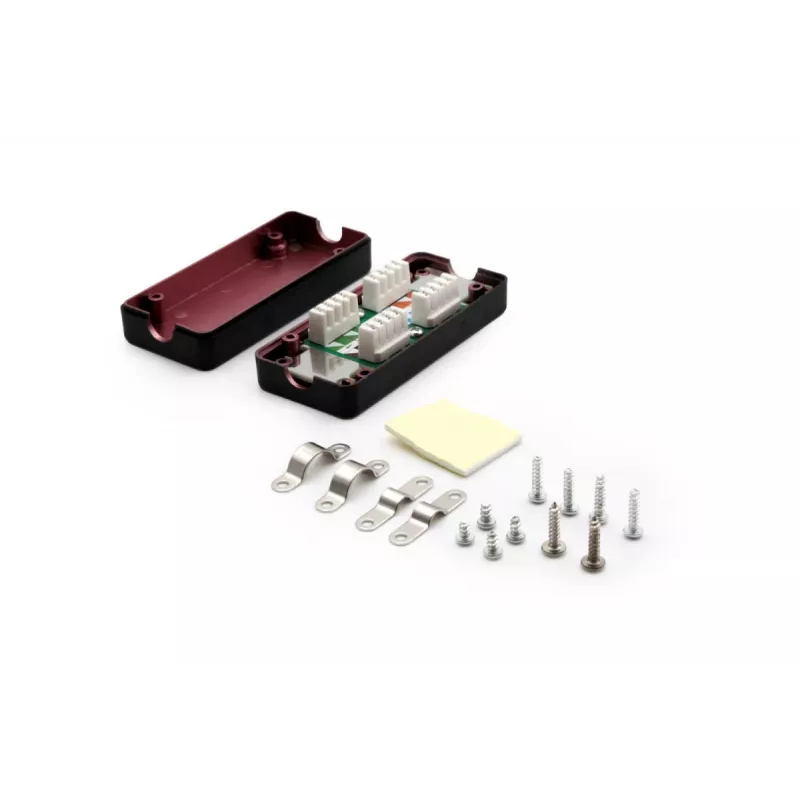 DIGITUS Junction Box CAT 7, 600 MHz LSA strIPS for AWG 22-26, fully shielded compact design, 26x35x80 mm