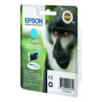 Epson Monkey Singlepack Cyan T0892 DURABrite Ultra Ink, Cyan, 3.5 ml, 1 pc(s)