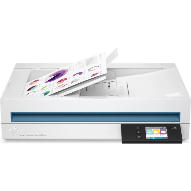 HP Scanjet Enterprise Flow N6600 fnw1 Flatbed & ADF scanner 1200 x 1200 DPI A4 White
