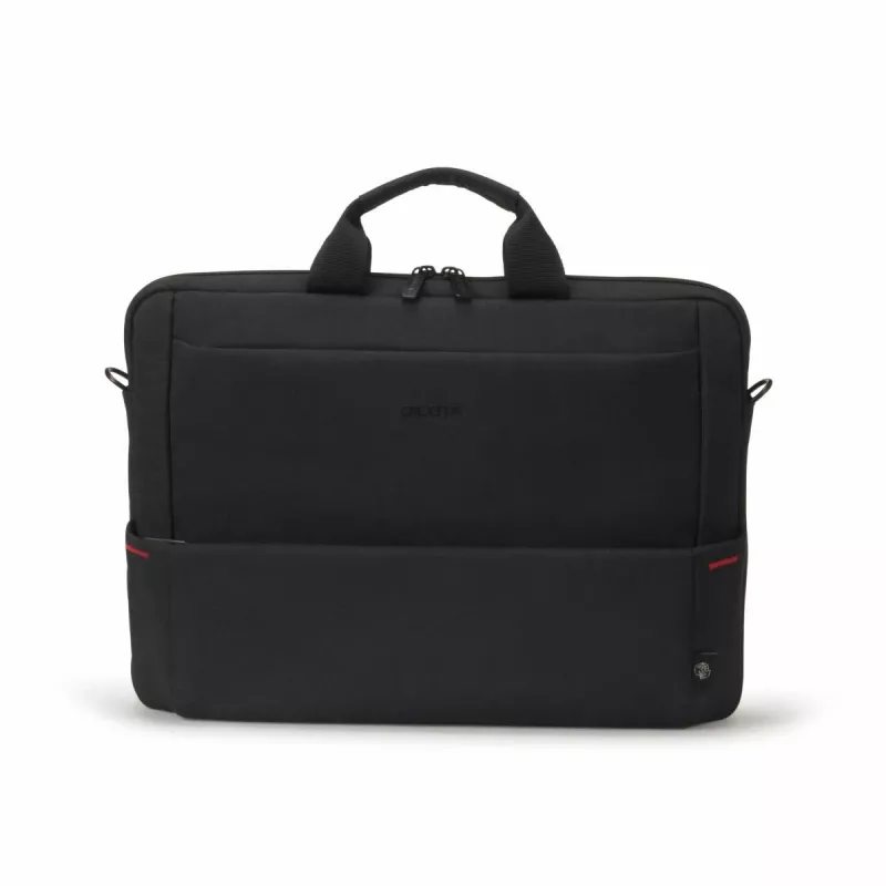 DICOTA Eco Slim Case Plus Base - 13-15.6in Notebook Case - Black / 300d Rpet Polyester