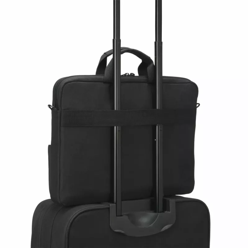 DICOTA Eco Slim Case Plus Base - 13-15.6in Notebook Case - Black / 300d Rpet Polyester