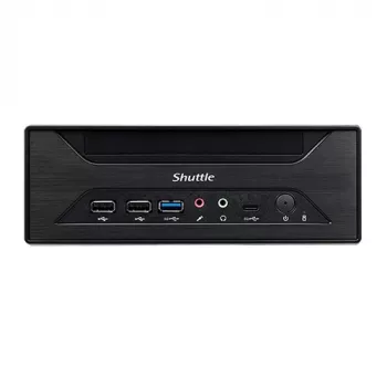 Shuttle XPC slim Barebone XH610 - S1700, Intel H610, 1xDP, 1xHDMI, 1x VGA, 2x COM (RS232), 2x LAN (2.5G and 1G), 1x slim5.25 inch, 2x 3.5 inch, 2x M.2, 24/7 permanent operation