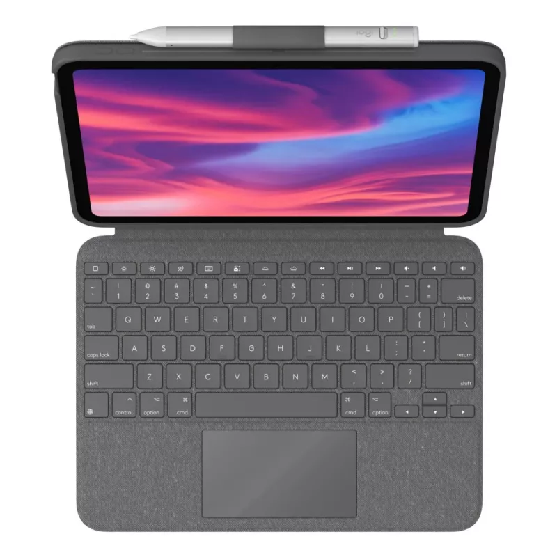 LOGITECH Combo Touch for iPad (10th gen) - Oxford Grey - Qwerty UK