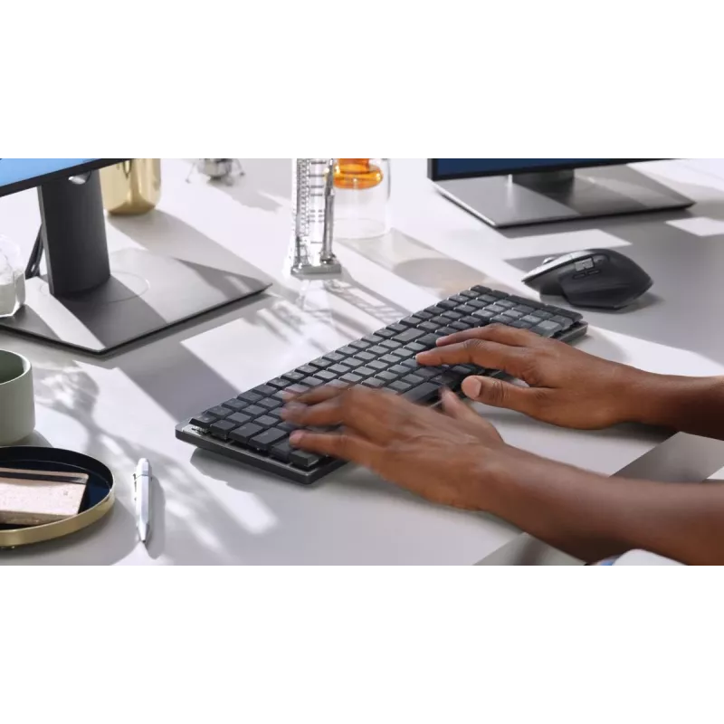LOGITECH MX Mechanical Wireless Illuminated Performance Keyboard - Graphite US International Qwerty Tactile Quiet