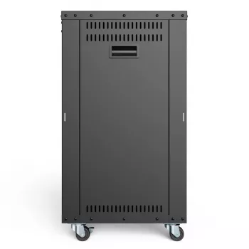 DIGITUS 16U AVS Rack 780x507x460mm Threaded Mounting Holes Castors Black