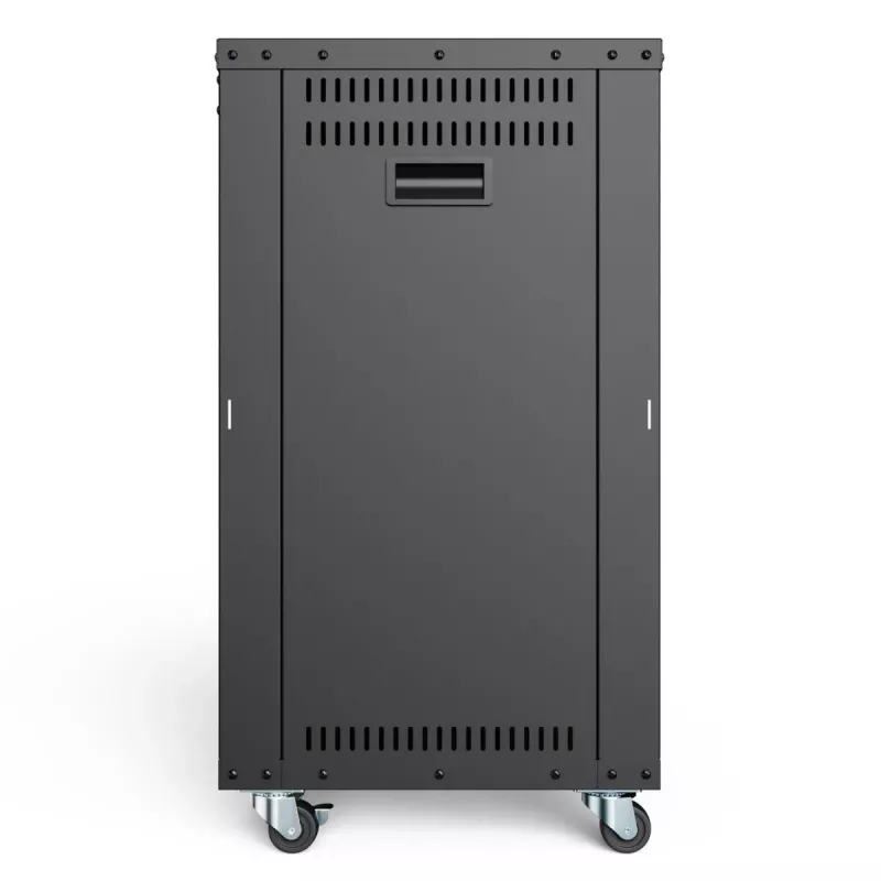 DIGITUS 16U AVS Rack 780x507x460mm Threaded Mounting Holes Castors Black