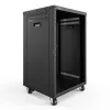 DIGITUS 16U AVS Rack 780x507x460mm Threaded Mounting Holes Castors Black