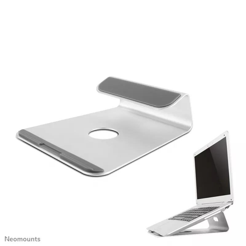 Neomounts NSLS025 Laptop stand 10-17 inch - universal, Laptop stand, Silver, Aluminium, 25.4 cm (10 inch), 43.2 cm (17 inch), 5 kg