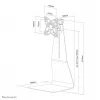 Neomounts FPMA-D850BLACK Monitor stand 10-27 inch, Freestanding, 10 kg, 25.4 cm (10 inch), 68.6 cm (27 inch), 100 x 100 mm, Black