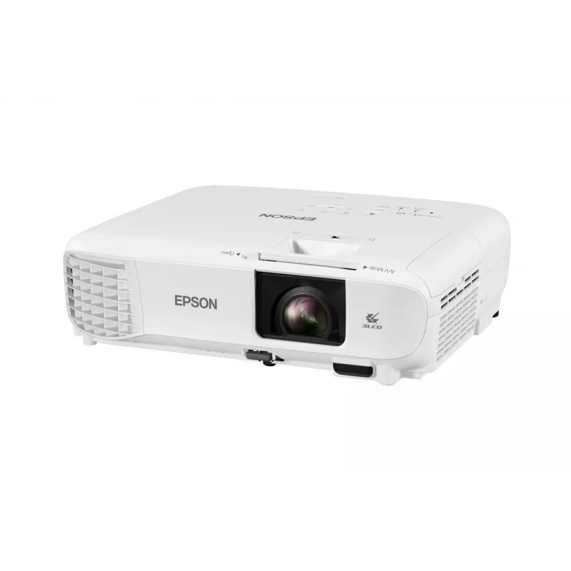 Desktop projector Epson EB-W49 — 3LCD, WXGA 1280×800, 3800 ANSI lm, 16:10, 1.2x manual zoom, 2.7 kg, white