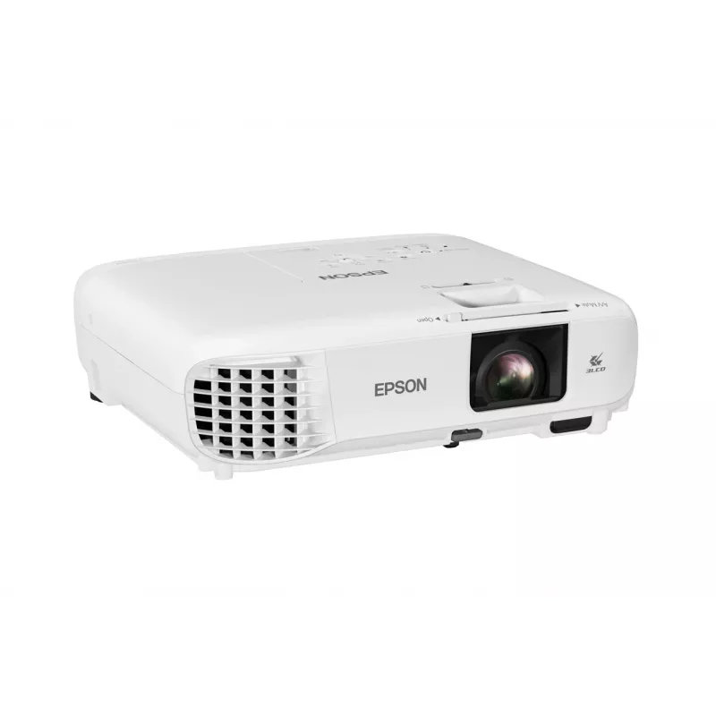 Desktop projector Epson EB-W49 — 3LCD, WXGA 1280×800, 3800 ANSI lm, 16:10, 1.2x manual zoom, 2.7 kg, white