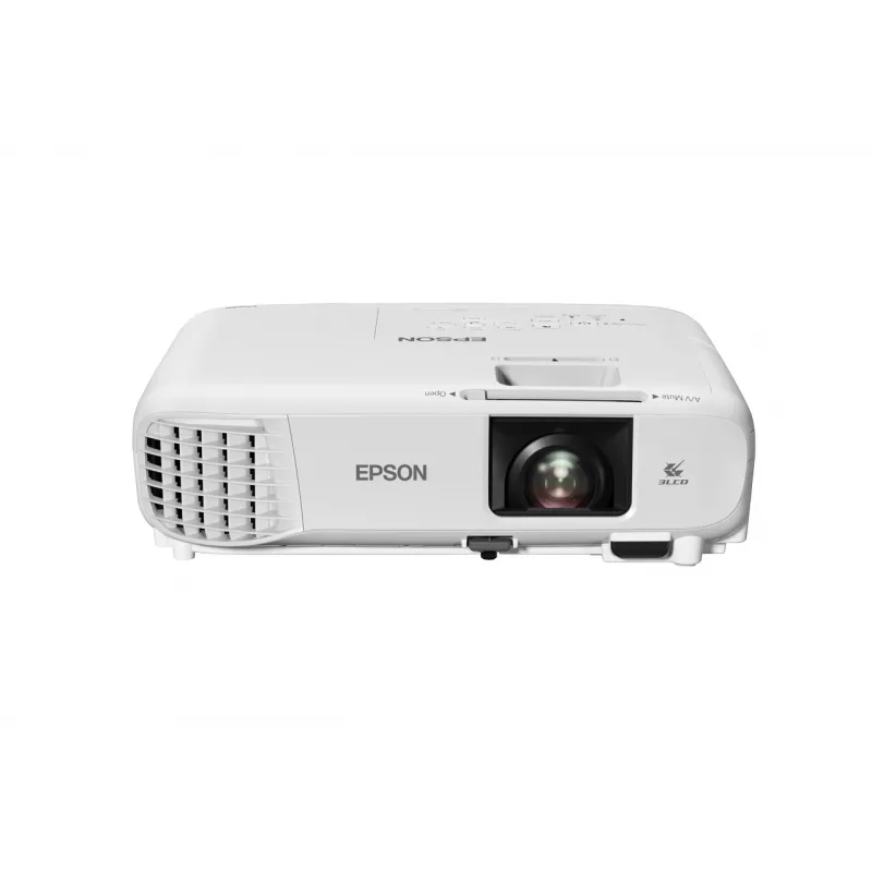 Desktop projector Epson EB-W49 — 3LCD, WXGA 1280×800, 3800 ANSI lm, 16:10, 1.2x manual zoom, 2.7 kg, white