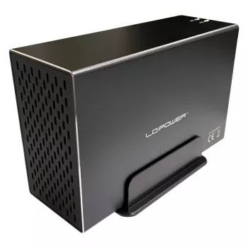 LC-POWER Lc-35u3-rid-2, Externl 2-by 3.5 St Hrd Drive Enclosure With Rid, Luminium, Blck