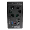 LC-POWER Lc-35u3-rid-2, Externl 2-by 3.5 St Hrd Drive Enclosure With Rid, Luminium, Blck