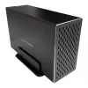 LC-POWER Lc-35u3-rid-2, Externl 2-by 3.5 St Hrd Drive Enclosure With Rid, Luminium, Blck